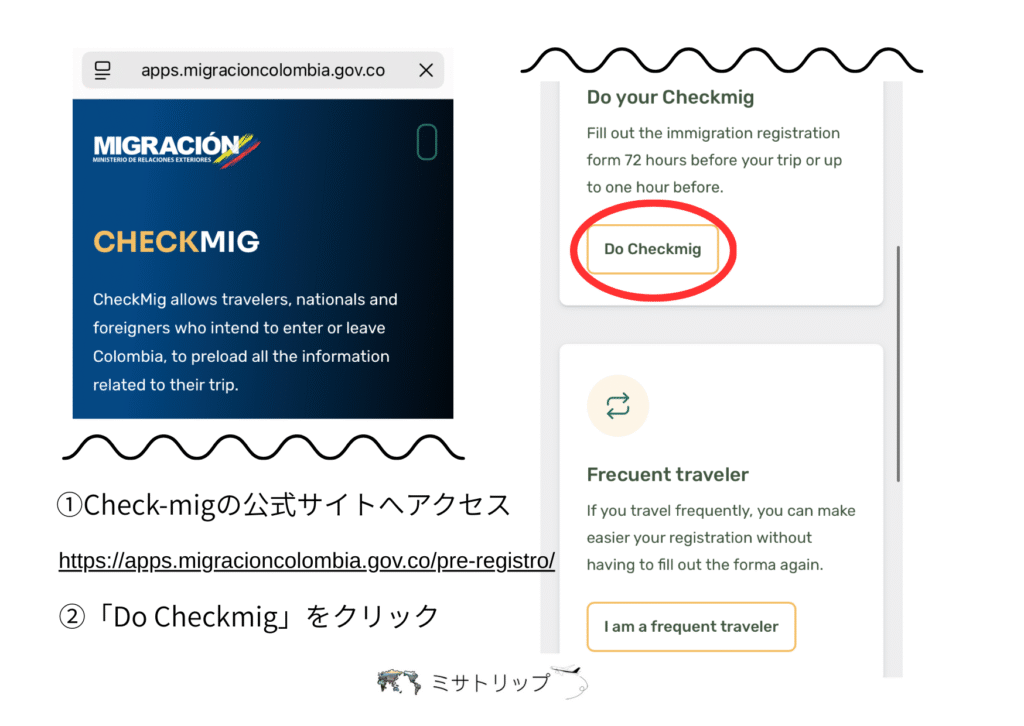 check-migへアクセス