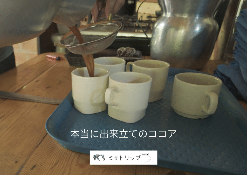 出来立てのココア